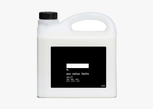 Kanister mit pur natur Seife weiss 2,5 Liter