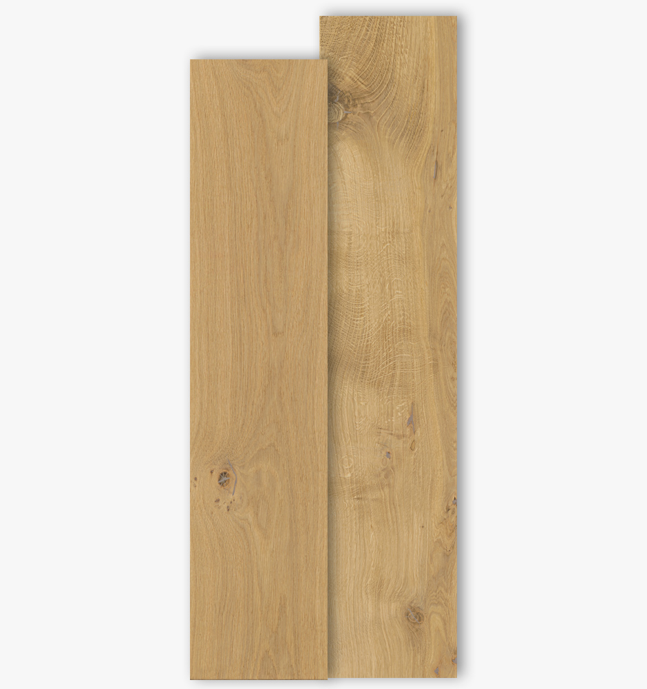 Eiche Dielen in der Sortierung Select und Natur in 200mm Breite