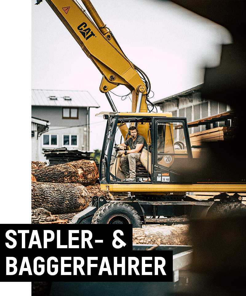 Stapler- und Baggerfahrer gesucht - komm zu uns!