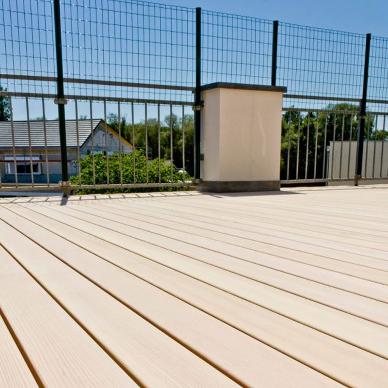 Dielenböden Ideen - Blick von einer Dachterrasse mit Douglasie Terrassendielen